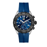 Tag Heuer Formula 1 Chronograph Blue Dial Blue Rubber Strap Watch for Men - CAZ101AV.FT8077