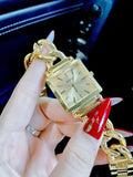 Buy Shop Guess Vanity Gold Dial Gold Steel Strap Watch for Women - W1029L2 USA Online