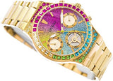 Buy Shop Guess Sugarrush Quartz Multicolor Dial Gold Steel Strap Watch For Women - GW0258L1 USA Online