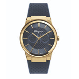 Buy Shop Salvatore Ferragamo Sapphire Blue Dial Blue Rubber Strap Watch for Men - SFHP00220 USA Online