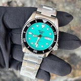 Buy Shop Seiko 5 Sports SKX Midi Automatic Teal Dial Silver Steel Strap Watch For Men - SRPK33K1 USA Online