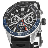 Buy Shop Tag Heuer Carrera Automatic Chronograph Steel & Ceramic Black Dial Black Rubber Strap Watch for Men - CBG2A1Z.FT6157 USA Online