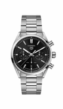 Buy Shop Tag Heuer Carrera Chronograph Black Dial Silver Steel Strap Watch for Men - CBN2010.BA0642 USA Online