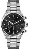 Buy Shop Tag Heuer Carrera Chronograph Black Dial Silver Steel Strap Watch for Men - CBN2010.BA0642 USA Online
