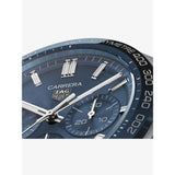 Buy Shop Tag Heuer Carrera Chronograph Blue Dial Silver Steel Strap Watch for Men - CBN2A1A.BA0643 USA Online