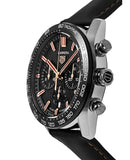 Buy Shop Tag Heuer Carrera Year of The Rabbit Automatic Chronograph Black Dial Black Leather Strap Watch for Men - CBN2A1L.FC6521 USA Online