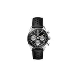 Buy Shop Tag Heuer Carrera Automatic Chronograph Black Dial Black Leather Strap Watch for Men - CBS2210.FC6534 USA Online