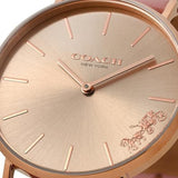 Buy Shop Coach Delancey Gold Dial Pink Leather Strap Watch for Women - 14503332 USA Online