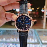 Buy Shop Maserati Epoca Blue Dial Leather Blue Strap Watch For Men - R8871618007 USA Online