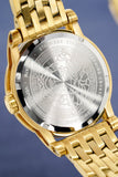 Versace Code Quartz Silver Dial Gold Steel Strap Watch For Men - VEPO00420