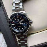 Buy Shop Tag Heuer Aquaracer Blue Dial Quartz Silver Steel Strap Watch for Men - WAY111C.BA0928 USA Online