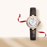 Buy Shop Tissot Bellissima Small Lady White Dial Brown Leather Strap Watch For Women - T126.010.36.013.00 USA Online