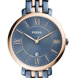 Buy Shop Fossil Jaqueline Grey Dial Two Tone Steel Strap Watch for Women - ES4321 USA Online