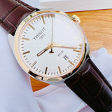 Buy Shop Tissot T Classic PR 100 Quartz White Dial Brown Leather Strap Watch for Men - T101.410.26.031.00 USA Online