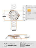 Buy Shop Fossil FB-01 Analog White Dial White Ceramic Strap Watch for Women - CE1107 USA Online