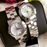 Buy Shop Marc Jacobs Amy White Dial Silver Steel Strap Watch for Women - MBM3217 USA Online