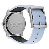 Calvin Klein City Blue Dial Blue Leather Strap Watch for Women - K2G231VN