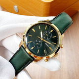 Buy Shop Fossil Townsman Chronograph Green Dial Green Leather Strap Watch for Men - FS5599 USA Online