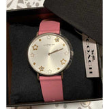Buy Shop Coach Perry Mother of Pearl White Dial Pink Leather Strap Watch for Women - 14503243 USA Online