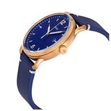 Buy Shop Fossil The Commuter Blue Dial Blue Leather Strap Watch for Men - FS5274 USA Online