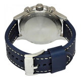Buy Shop Fossil Nate Chronograph White Dial Blue Leather Strap Watch for Men - JR1480 USA Online
