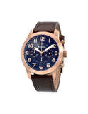 Buy Shop Fossil Pilot 54 Chronograph Blue Dial Brown Leather Strap Watch for Men - FS5204 USA Online