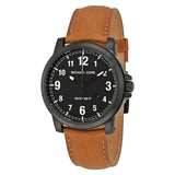 Buy Shop Michael Kors Paxton Analog Black Dial Brown Rubber Strap Watch For Men - MK8502 USA Online