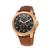 Buy Shop Michael Kors Ryker Analog Gray Dial Brown Leather Strap Watch For Men - MK8519 USA Online