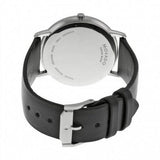 Buy Shop Movado Sapphire Silver Dial Black Leather Strap Watch for Men - 606694 USA Online