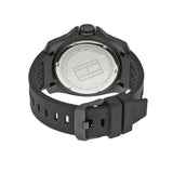 Buy Shop Tommy Hilfiger Windsurf Black Dial Black Rubber Strap Watch for Men- 1791114 USA Online
