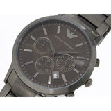 Buy Shop Emporio Armani Classic Chronograph Grey Dial Grey Steel Strap Watch For Men - AR2454 USA Online