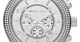 Buy Shop Michael Kors Runway Chronograph Quartz Silver Dial Silver Steel Strap Watch For Women - MK5574 USA Online