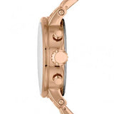 Buy Shop Fossil Boyfriend Chronograph Brown Dial Rose Gold Steel Strap Watch for Women - ES3494 USA Online