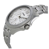 Buy Shop Fossil Cecile Multifunction Silver Dial Silver Steel Strap Watch for Women - AM4509 USA Online