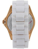 Buy Shop Fossil Ceramic Multifunction White Dial White Steel Strap Watch for Women - CE1006 USA Online