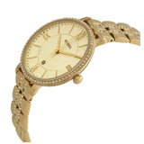 Buy Shop Fossil Jacqueline Gold Dial Gold Steel Strap Watch for Women - ES3547 USA Online