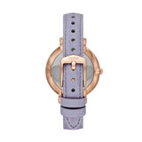 Buy Shop Fossil Jacqueline Purple Dial Purple Leather Strap Watch for Women - ES4814 USA Online