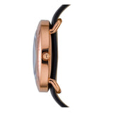 Buy Shop Marc Jacobs Amy Black Dial Black Leather Strap Watch for Women - MBM1225 USA Online