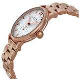 Marc Jacobs Baker White Dial Rose Gold Steel Strap Watch for Women - MBM3244