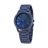 Buy Shop Michael Kors Hartman Quartz Blue Dial Blue Steel Strap Watch For Women - MK3509 USA Online