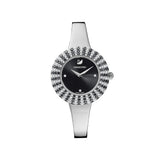 Swarovski Crystal Rose Black Dial Silver Steel Strap Watch for Women - 5484076