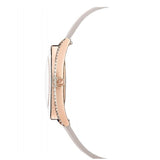 Buy Shop Swarovski Crystalline Aura Silver Dial Beige Leather Strap Watch for Women - 5519450 USA Online
