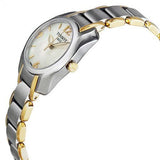 Buy Shop Tissot T Wave Mother of Pearl Dial Two Tone Steel Strap Watch for Women - T023.210.22.117.00 USA Online