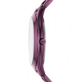 Buy Shop Michael Kors Lauryn Black Dial Purple Steel Strap Watch for Women - MK3724 USA Online