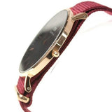 Buy Shop Daniel Wellington Classic Roselyn Black Dial Maroon Nylon Strap Watch For Women - DW00100269 USA Online
