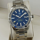Buy Shop Tag Heuer Aquaracer Calibre 5 Automatic Blue Dial Silver Steel Strap Watch for Men - WAY2012.BA0927 USA Online
