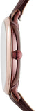 Buy Shop Fossil Jacqueline Burgundy Dial Burgundy Leather Strap Watch for Women - ES4099 USA Online