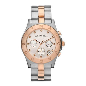 Buy Shop Marc Jacobs Blade Chronograph Silver Dial Two Tone Steel Strap Watch for Women - MBM3178 USA Online
