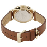 Buy Shop Coach Perry Gold Dial Brown Leather Strap Watch for Women - 14503331 USA Online