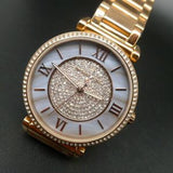 Buy Shop Michael Kors Kerry Mother of Pearl Dial Rose Gold Steel Strap Watch for Women - MK3333 USA Online